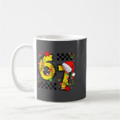 Checkered 67 Softball Santa Hat Christmas Six Seve Kaffeetasse (Links)