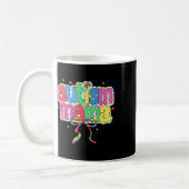 Checkered Autism Mama Coquette Bow Autism Awarenes Kaffeetasse (Links)