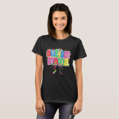 Checkered Autism Mama Coquette Bow Autism Awarenes T-Shirt (Vorne ganz)