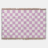 Checkered Checkerboard in Lavender Girls Schlafzim Decke (Vorderseite)