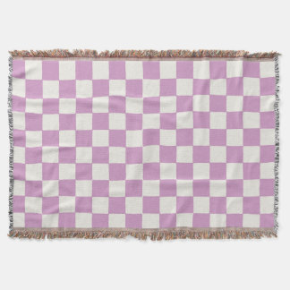 Checkered Checkerboard in Lavender Girls Schlafzim Decke