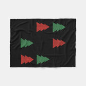 Checkered Christmas Tree Graphic Crewneck Swea Fun Fleecedecke (Vorderseite (Horizontal))