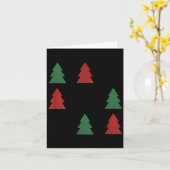 Checkered Christmas Tree Graphic Crewneck Swea Fun Karte (Gelbe Blume)