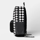 Checkered Design Backpack Bedruckter Rucksack (Rechts)
