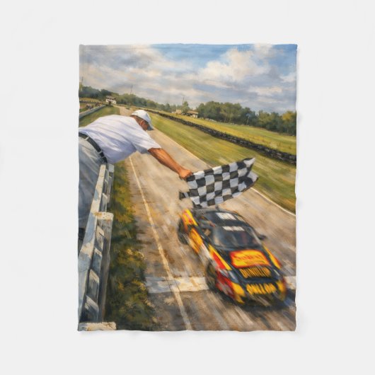 Checkered Flag Blanket Fleecedecke (Vorderseite)