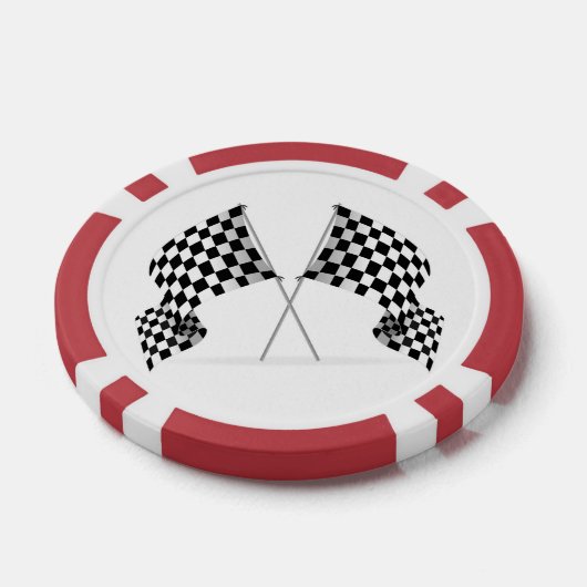 Checkered Flag Design Poker Chips (Einzeln)