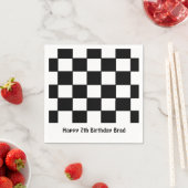 "Checkered Flag" Papier Napkins Serviette (Beispiel)