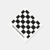 "Checkered Flag" Papier Napkins Serviette (Ecke)