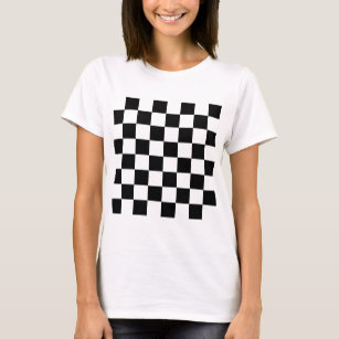 Checkered Flagge, die T-Shirt