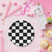"Checkered Flaggen-" Papier-Teller Pappteller (Party)