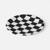 "Checkered Flaggen-" Papier-Teller Pappteller (Schrägansicht)