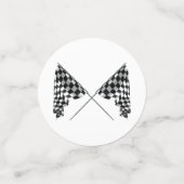 Checkered Flags Confetti Konfetti (Klein Vorderseite)