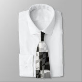 checkered,geometric,abstract,checks,pattern,distor krawatte (Gebunden)