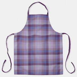 Checkered Grape Lavender Magenta Blue Purple Schürze