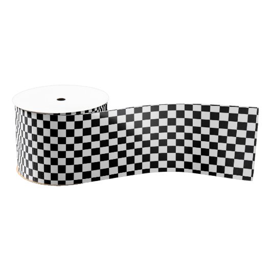 Checkered Grosgrain Ribbon Ripsband (Spule)