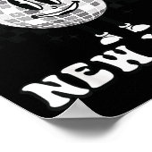 Checkered Happy New Year 2026 Disco Ball New Year  Poster (Ecke)