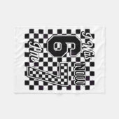 Checkered I Was 6 Now I'm 7 Birthday Seven Years O Fleecedecke (Vorderseite (Horizontal))