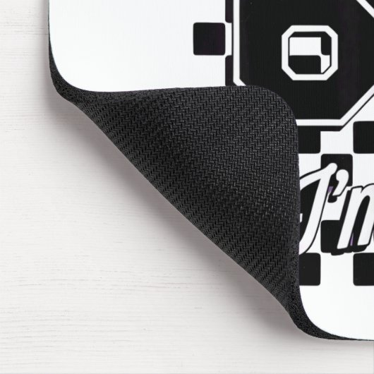 Checkered I Was 6 Now I'm 7 Birthday Seven Years O Mousepad (Ecke)