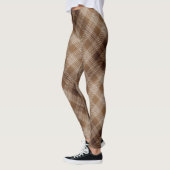 Checkered karierte Leggings Browns und TANs (Links)