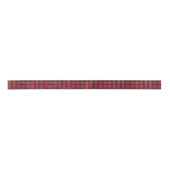 Checkered kariertes Rotes und schwarz Satinband (Vorderseite)