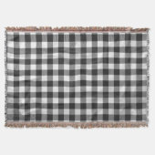 Checkered kariertes Schwarzweiss Decke (Vorderseite)
