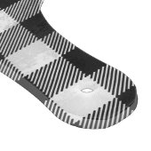 Checkered kariertes Schwarzweiss Schneidebrett (Ecke)