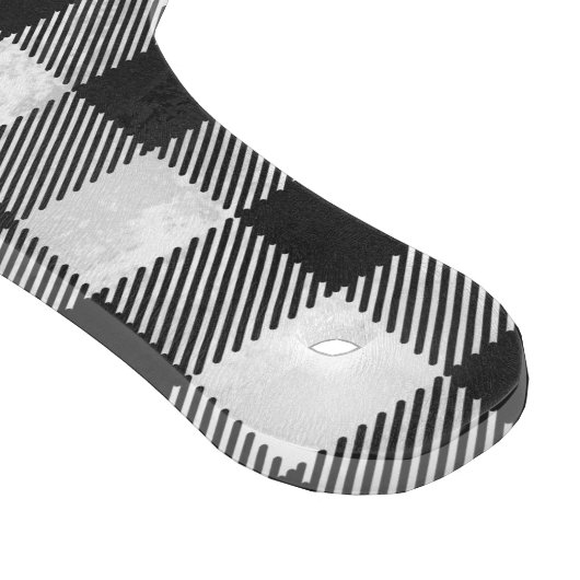 Checkered kariertes Schwarzweiss Schneidebrett (Ecke)