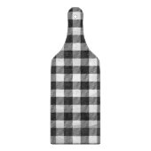 Checkered kariertes Schwarzweiss Schneidebrett (Vorderseite)