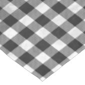 Checkered kariertes Schwarzweiss Tischdecke (Schrägansicht)