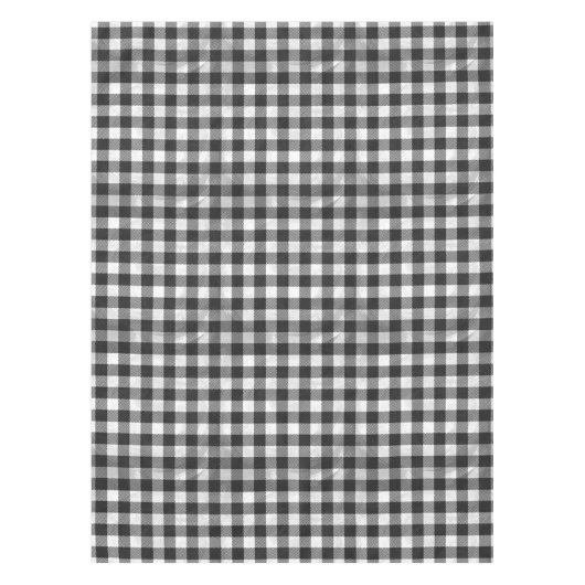 Checkered kariertes Schwarzweiss Tischdecke (Vorderseite)
