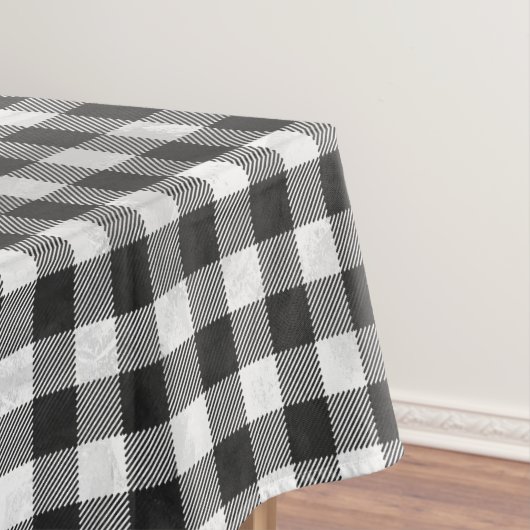 Checkered kariertes Schwarzweiss Tischdecke (Beispiel)