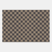 Checkered Khaki Buffalo Kariert Geschenkpapier Set (Vorderseite)