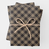 Checkered Khaki Buffalo Kariert Geschenkpapier Set (Beispiel)