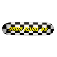 Checkered laufende Flaggen-individueller Name