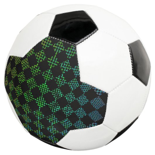 Checkered Moire von Kenneth Yoncich Fußball (Dreiviertel)