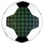 Checkered Moire von Kenneth Yoncich Fußball (Vorderseite)