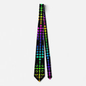 Checkered Moire von Kenneth Yoncich Krawatte (Vorderseite)