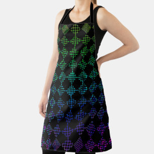 Checkered Moire von Kenneth Yoncich Schürze