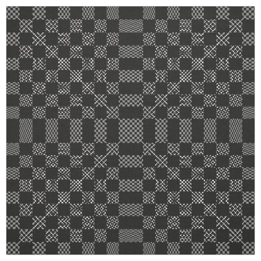 Checkered Moire von Kenneth Yoncich Stoff (Muster)