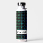 Checkered Moire von Kenneth Yoncich Trinkflasche (Links)