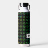 Checkered Moire von Kenneth Yoncich Trinkflasche (Vorne)