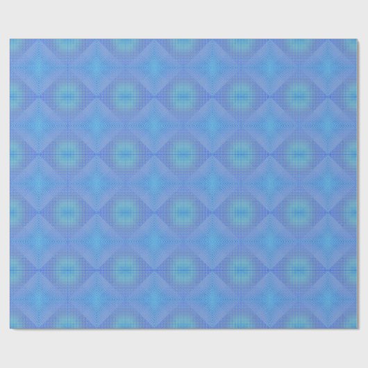 Checkered Net pattern 01 LBlue BG Geschenkpapier (Flach)