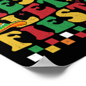 Checkered No Siesta Let's Fiesta Funny Cinco De Ma Poster (Ecke)