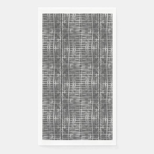 Checkered Pattern.06 DGrey BG Serviette (Vorderseite)