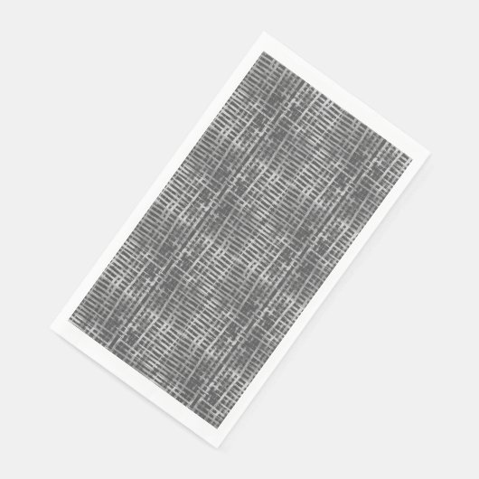 Checkered Pattern.06 DGrey BG Serviette (Ecke)