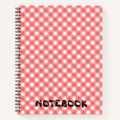 Checkered Pattern Notebook - Perfekt für alle Note Notizblock (Vorderseite)