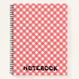 Checkered Pattern Notebook - Perfekt für alle Note Notizblock