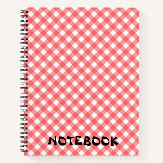 Checkered Pattern Notebook - Perfekt für alle Note Notizblock (Vorderseite)