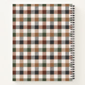 Checkered Plaid Spiral Notebook Notizblock (Rückseite)
