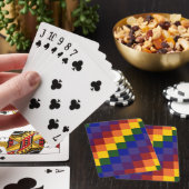 Checkered Rainbow Spielkarten (In Situ)